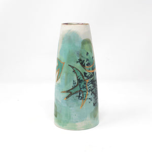 Green Swallow Porcelain Vase