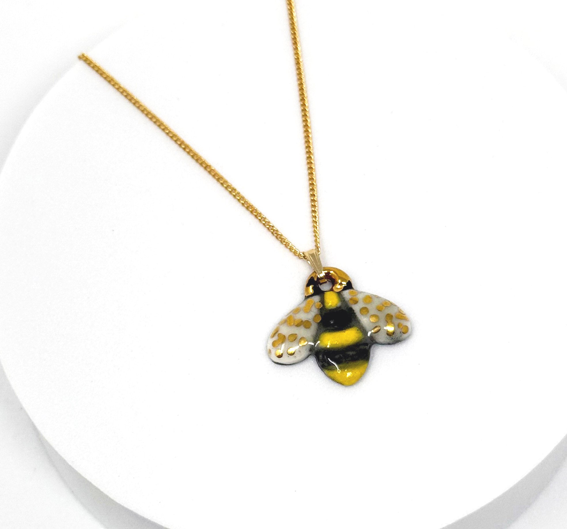 Porcelain Bee Necklace