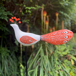 Peacock - Ceramic Garden Sculpture