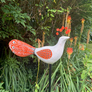 Peacock - Ceramic Garden Sculpture