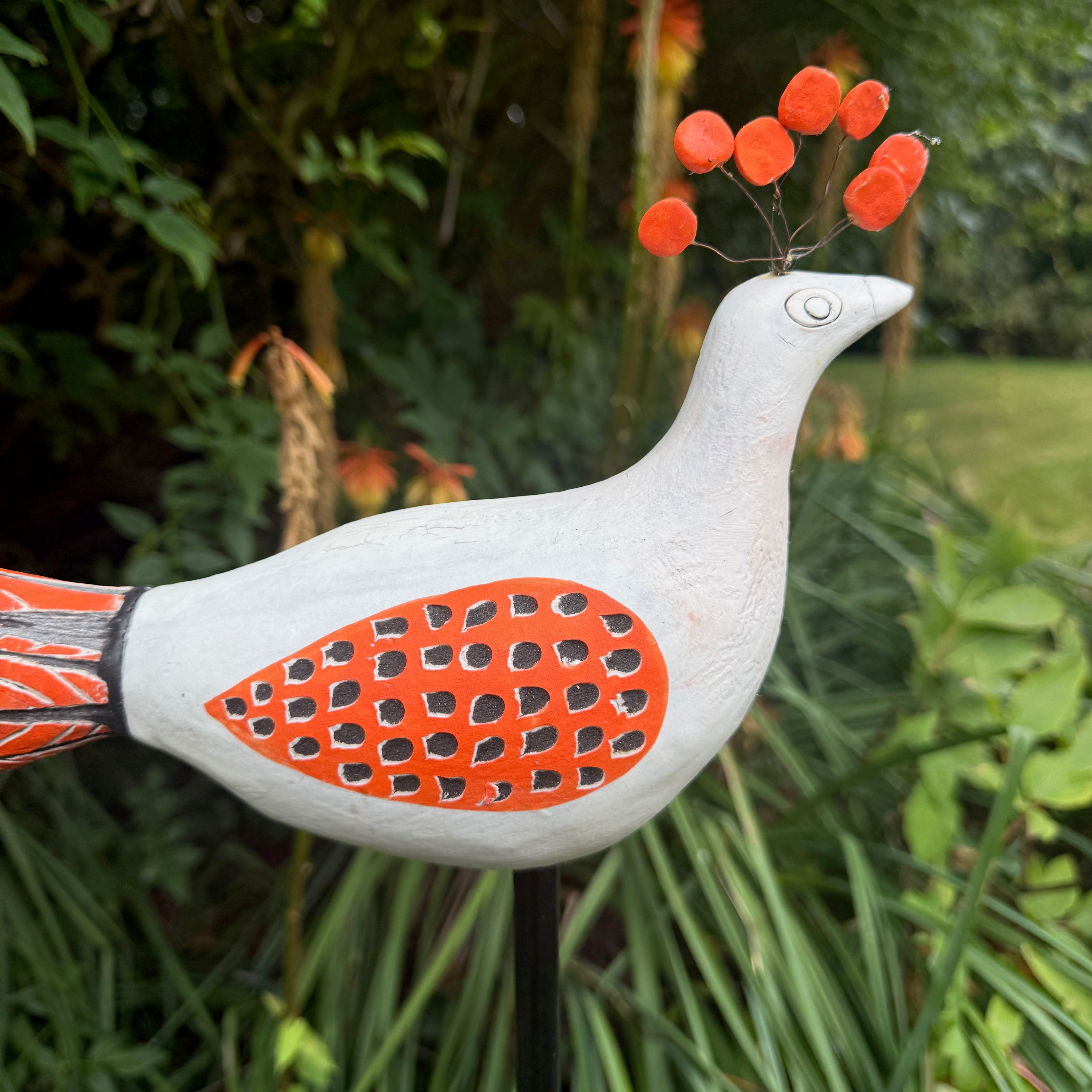 Peacock - Ceramic Garden Sculpture