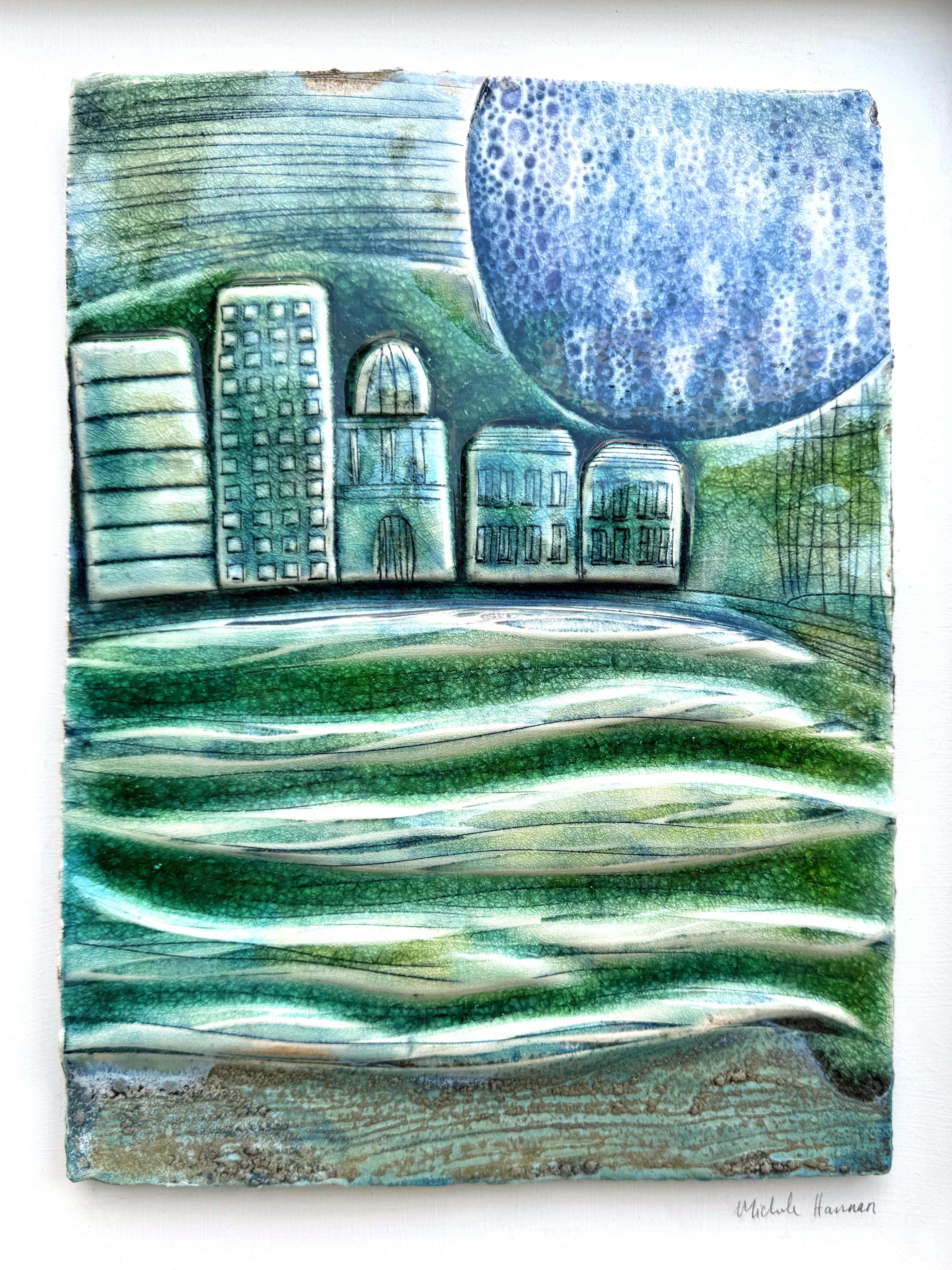 Liffey Reflections - Ceramic Picture, Wall Art