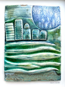 Liffey Reflections - Ceramic Picture, Wall Art